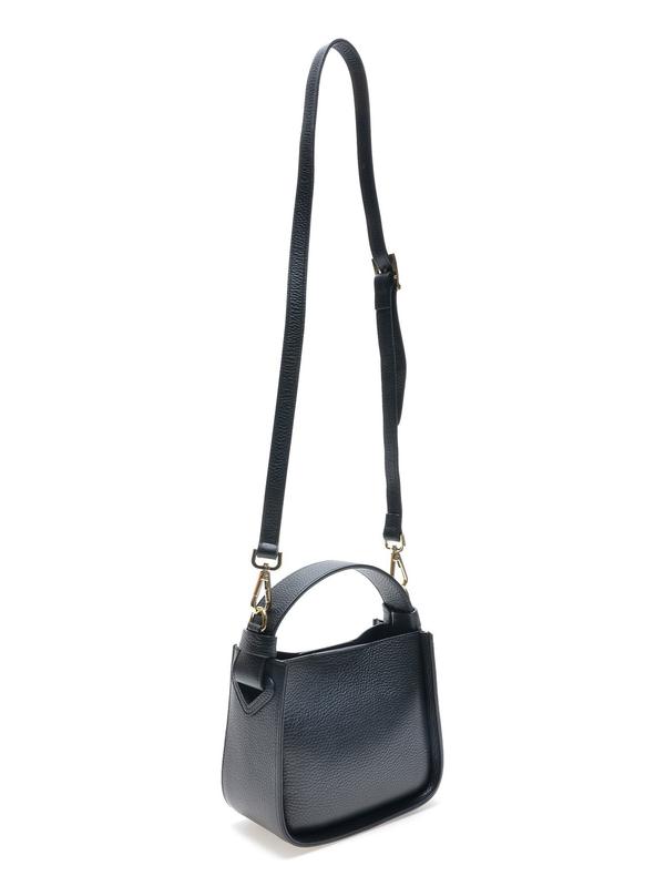 Carla ferreri black discount leather shoulder bag