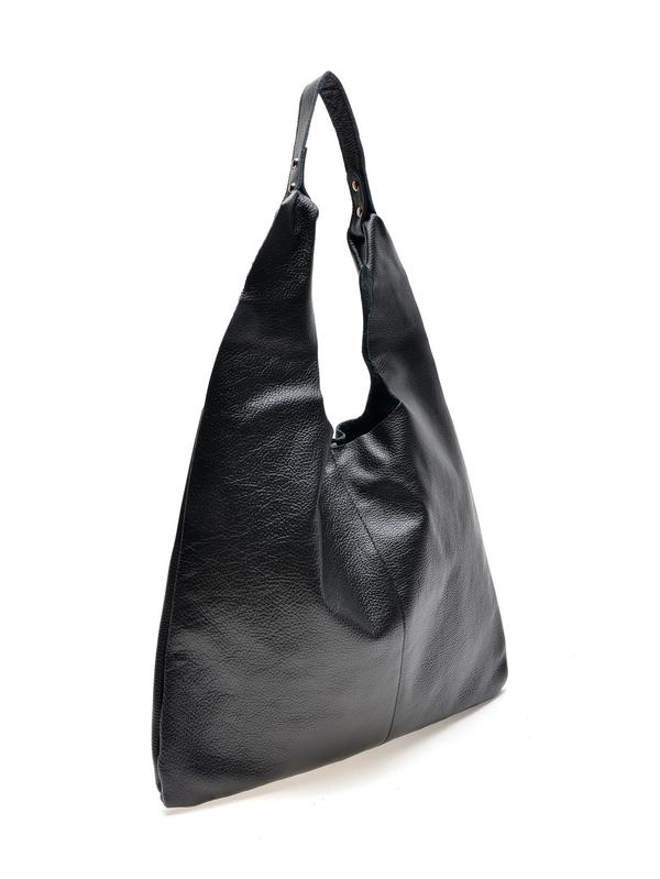 Carla ferreri black hot sale leather shoulder bag